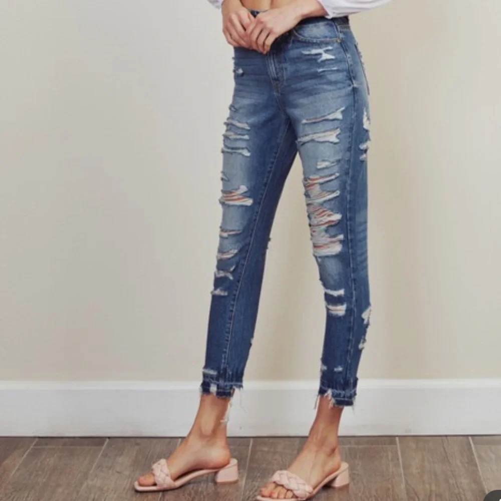 KanCan Ultra High Rise Ankle Skinny Jeans 'Cheyenne"  SZ 31 NWT - Picture 3 of 16